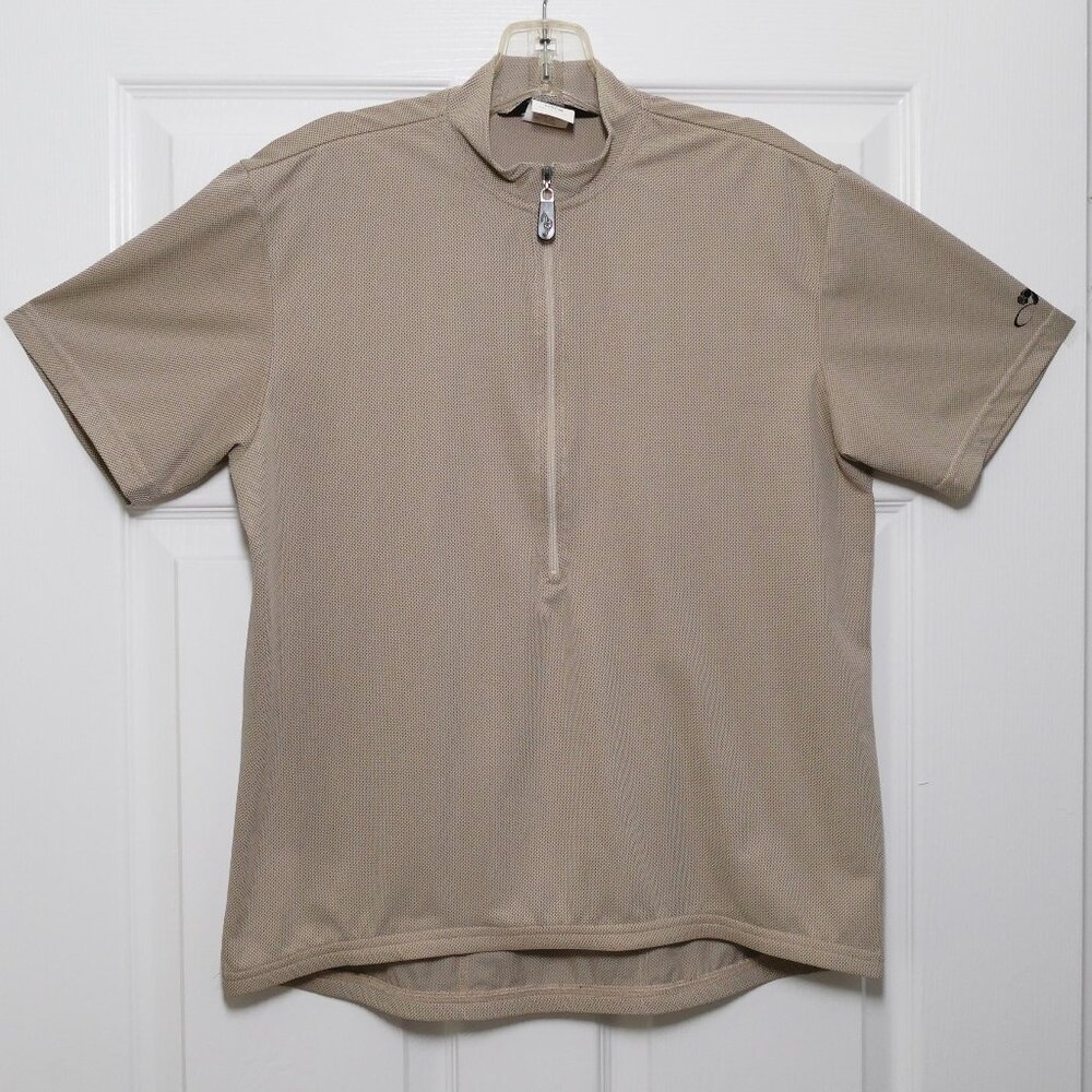 Bellwether Mens Medium Cycling Jersey Tan, Light Brown made in USA
